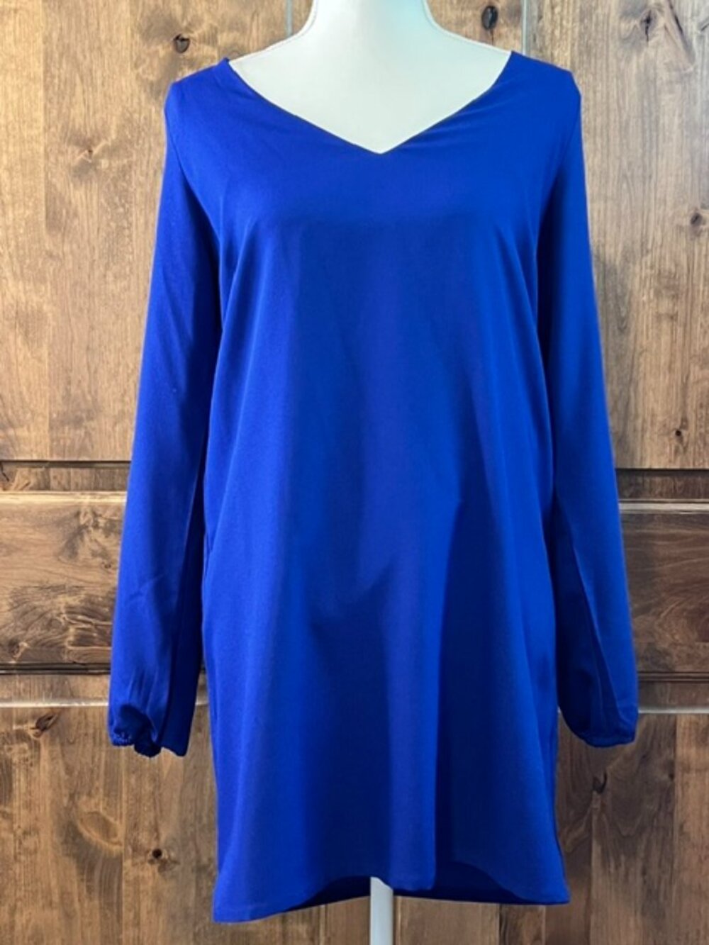 Royal Blue Open Sleeve Dress